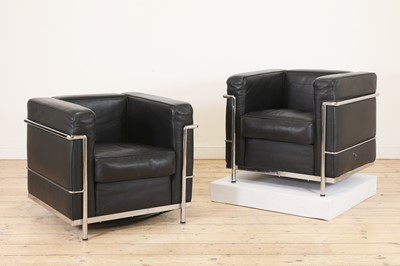 Lot 430 - A pair of 'LC2' armchairs