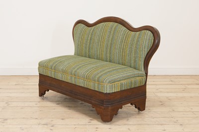 Lot 231 - A Dutch rosewood banquette