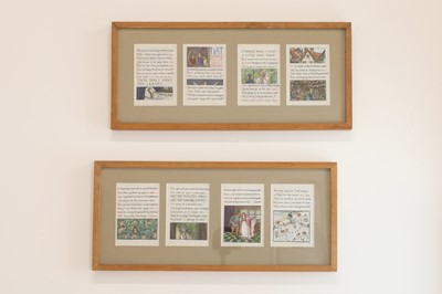 Lot 117 - Two illuminated manuscript panels