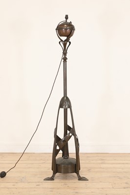Lot 90 - An Arts and Crafts standard lamp