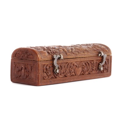 Lot 124 - A fine boxwood love token or marriage gift