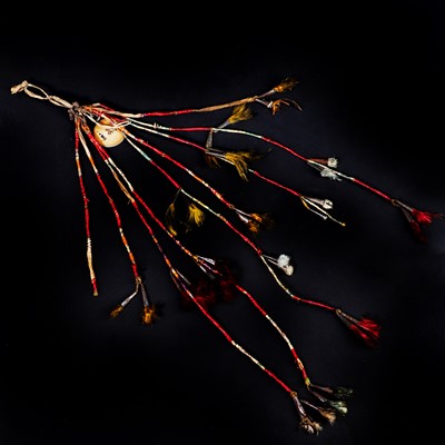 Lot 70 - A Native American hair ornament