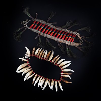 Lot 69 - A Native American Plains Indian dance collar
