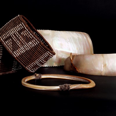 Lot 71 - Three shell artefacts