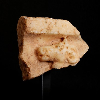 Lot 219 - An ancient Greek marble relief fragment
