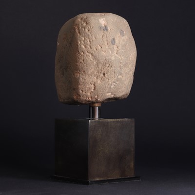 Lot 211 - A Celtic red sandstone ceremonial head