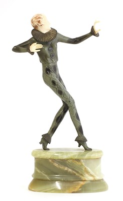 Lot 189 - An Art Deco cold-painted and ivory figure of a Pierrot