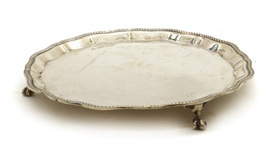 Lot 20 - A silver salver