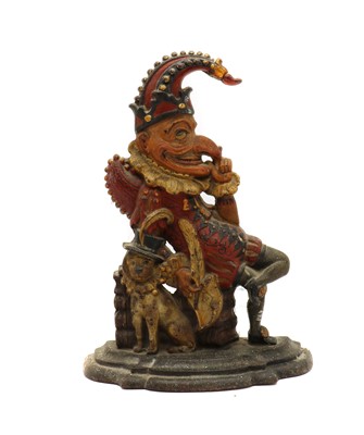 Lot 268 - A Victorian painted cast iron Punch doorstop
