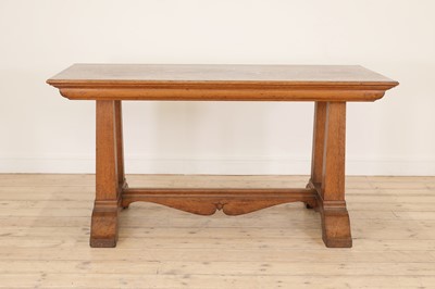 Lot 69 - An Arts and Crafts oak altar table