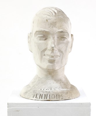 Lot 521 - A modernist plaster advertising bust