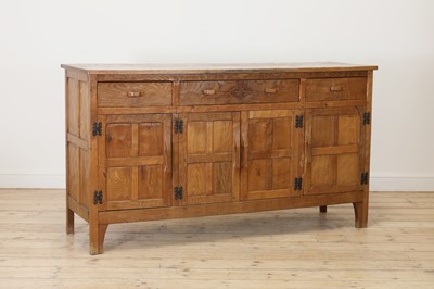 Lot 121 - A Yorkshire School oak sideboard