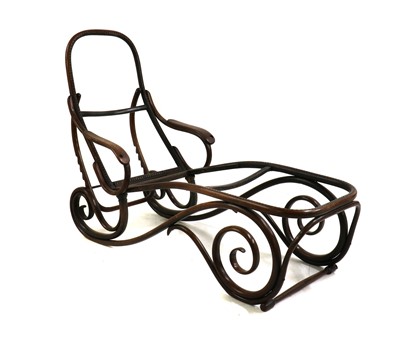 Lot 417 - A Thonet day reclining day bed