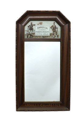 Lot 366 - An Abdulla Cigarettes advertising mirror