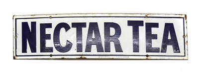 Lot 363 - A Nectar Tea enamel advertising sign