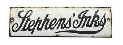 Lot 356 - A Stephen’s Inks enamel advertising sign