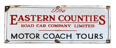 Lot 360 - An Easter Counties Road Car Company Limited enamel sign