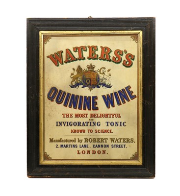 Lot 365 - A Waters’s Quinine Wine advertising poster