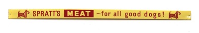 Lot 359 - A Spratt’s Meat aluminium advertising sign