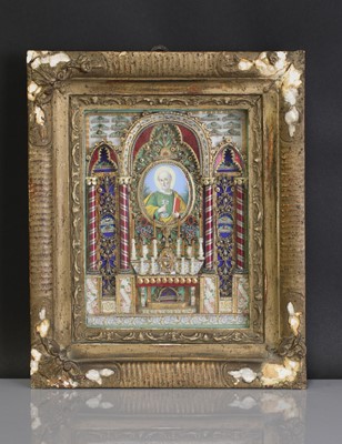 Lot 87 - A scratch-built shadowbox reliquary