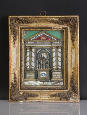 Lot 86 - A scratch-built shadowbox reliquary