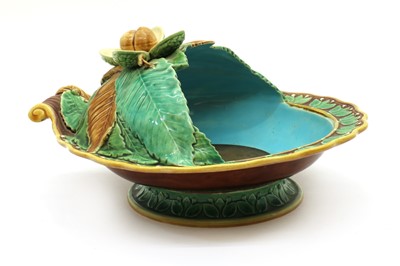 Lot 180 - A Minton majolica chestnut dish