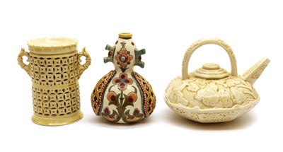 Lot 168 - A small Zsolnay porcelain vase