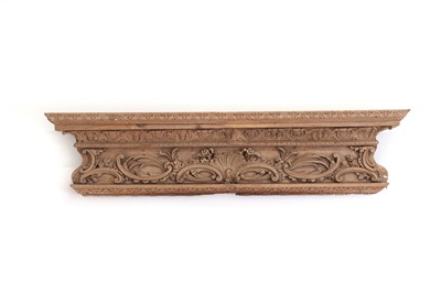 Lot 11 - A George III carved pine overdoor pediment