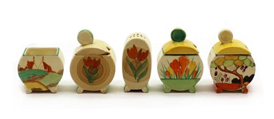 Lot 126 - A collection of Clarice Cliff miniature Bon Jour items