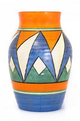 Lot 206 - A Clarice Cliff 'Diamonds' Isis jug
