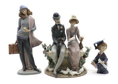 Lot 192 - A Lladro porcelain 'A Quiet Afternoon' figure group