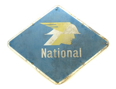 Lot 357 - A National Benzole aluminium sign