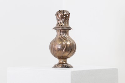 Lot 32 - A silver caster