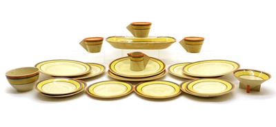 Lot 151 - A  Clarice Cliff ‘Liberty Stripe’ part coffee service