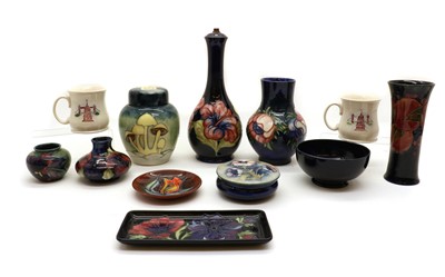 Lot 201 - A collection of Moorcroft pottery pieces