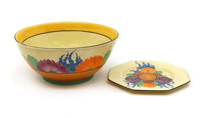 Lot 161 - A Clarice Cliff 'Gayday' Havre-shaped bowl