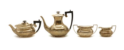 Lot 13 - An Edwardian four piece silver tea service