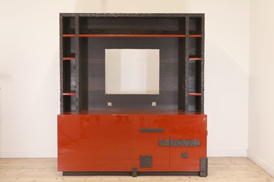 Lot 304 - A brutalist-style wall unit