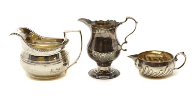 Lot 28 - A silver cream jug