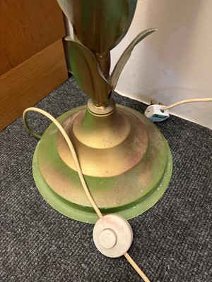 Lot 453 - A pair of 'palm' standard lamps