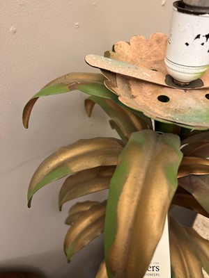 Lot 453 - A pair of 'palm' standard lamps