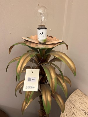 Lot 453 - A pair of 'palm' standard lamps