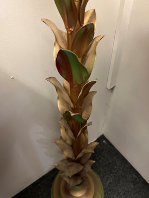 Lot 453 - A pair of 'palm' standard lamps