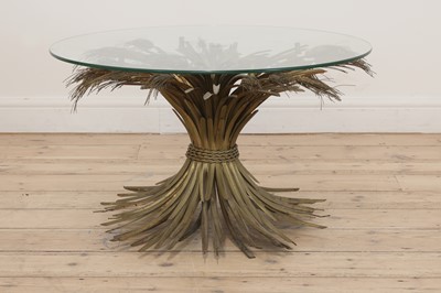 Lot 452 - A gilt wheat-sheaf table