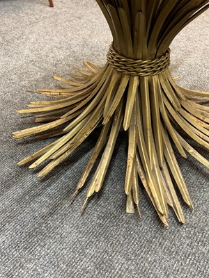 Lot 452 - A gilt wheat-sheaf table