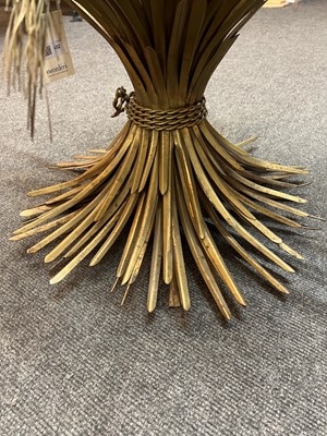 Lot 452 - A gilt wheat-sheaf table