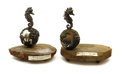Lot 53 - A pair of silver plated trophies