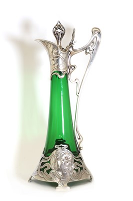Lot 14 - An Art Nouveau WMF claret jug and stopper