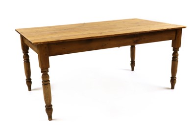 Lot 591 - A pine kitchen table