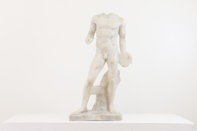 Lot 57 - A composition fragment after the Standing Discobolus